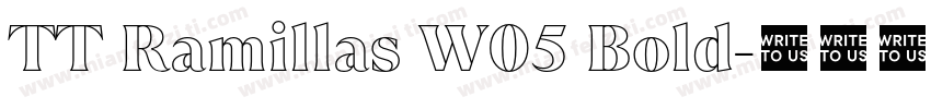 TT Ramillas W05 Bold字体转换